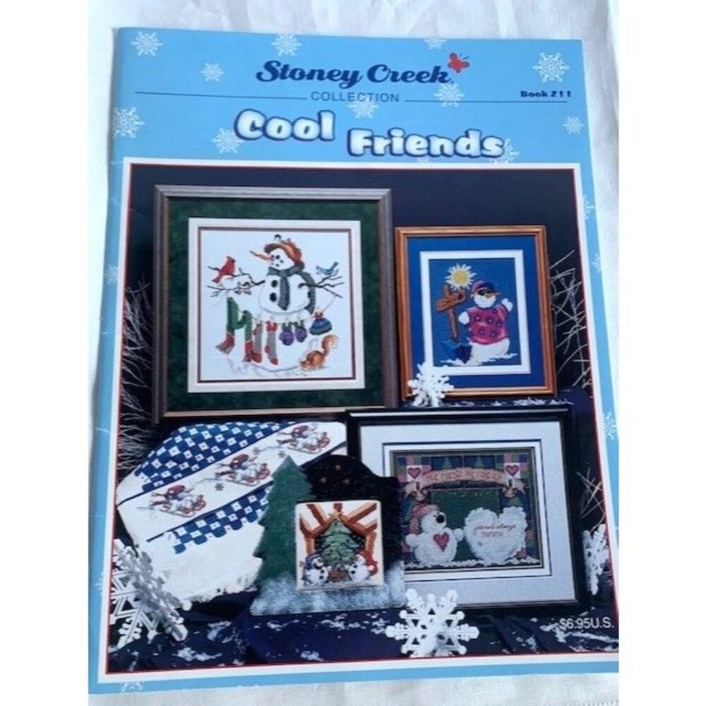 Stoney Creek Cool Friends Cross Stitch Design Book Snowmen Holiday Patterns